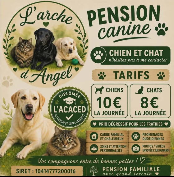 L'Arche d'Angel Pension Canine et Féline